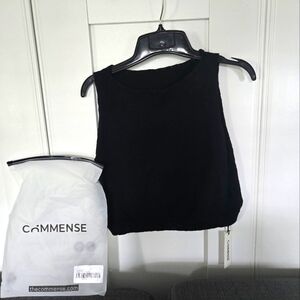 Commense Classic Black Crop Top